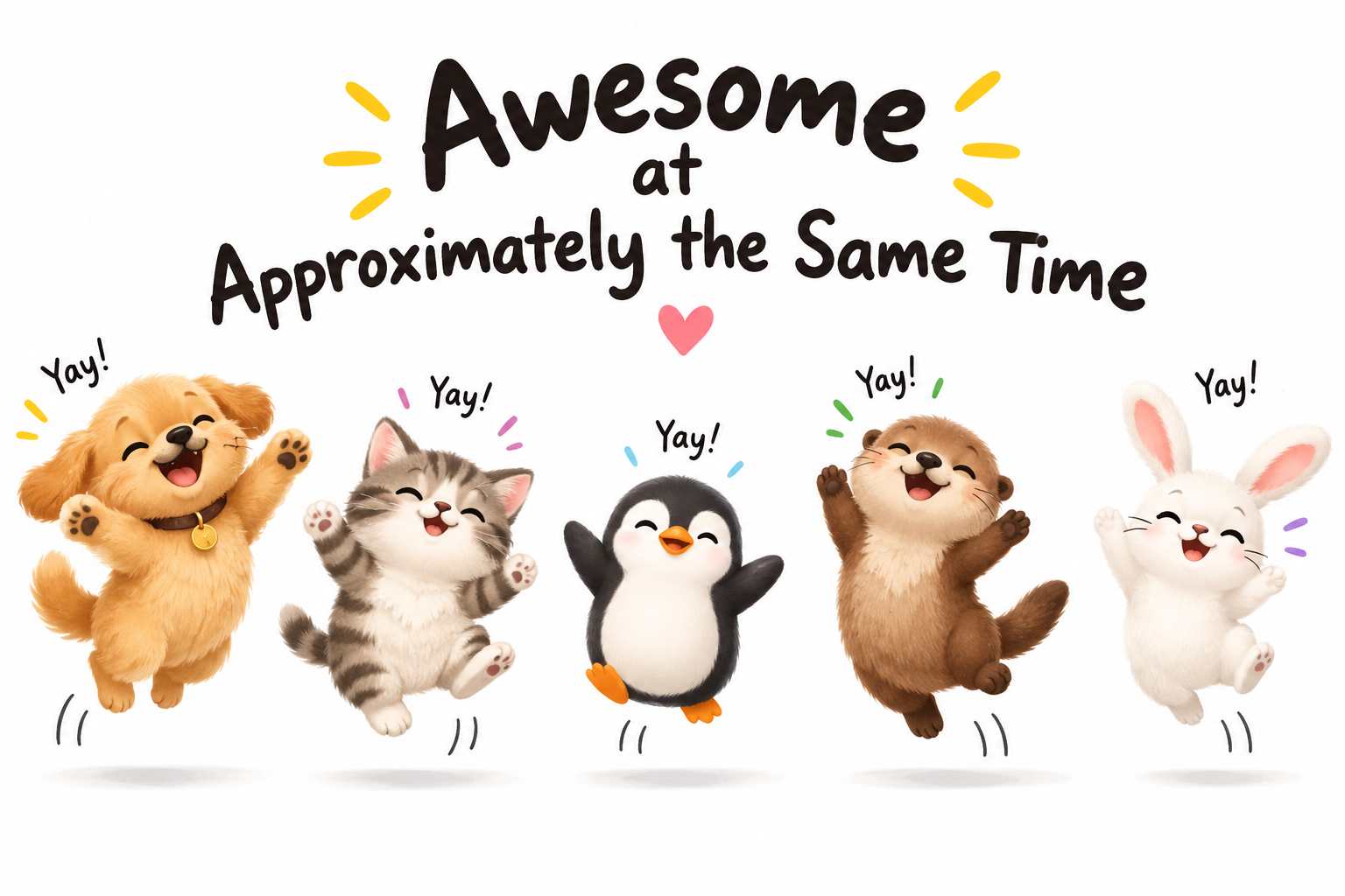 Awesome at Approximately at the Same Time